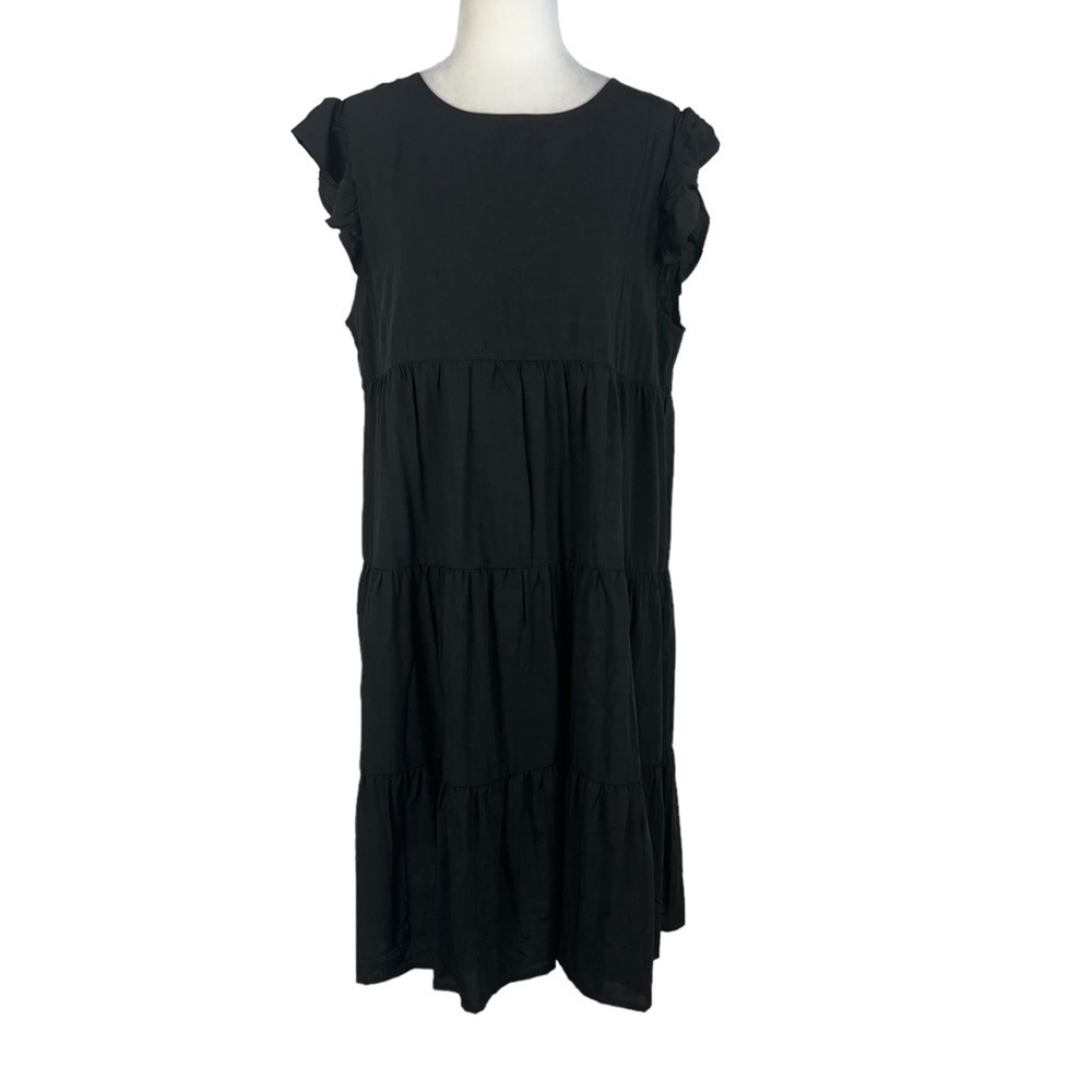Kirundo NEW WITH TAG CAP RUFFLE SLEEVE A-LINE LINED MINI BABYDOLL DRESS‎